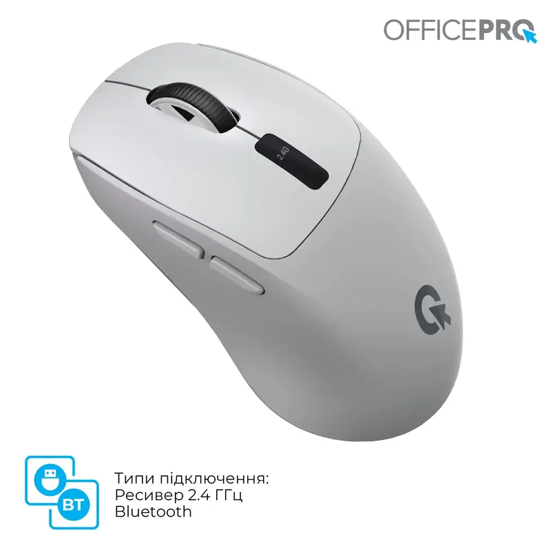 Мышь OfficePro M398G Silent Click Wireless Gray - фото - №3