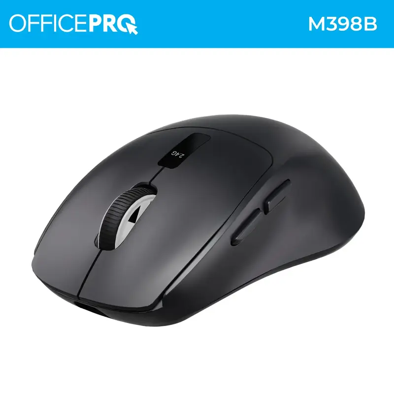 Мышь OfficePro M398B Silent Click Wireless Black - фото - №3