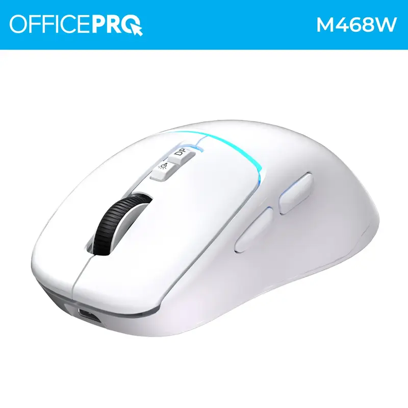 Миша OfficePro M468W Silent Click Wireless White - фото - №3