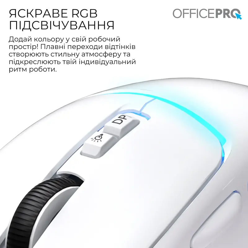 Миша OfficePro M468W Silent Click Wireless White - фото - №5