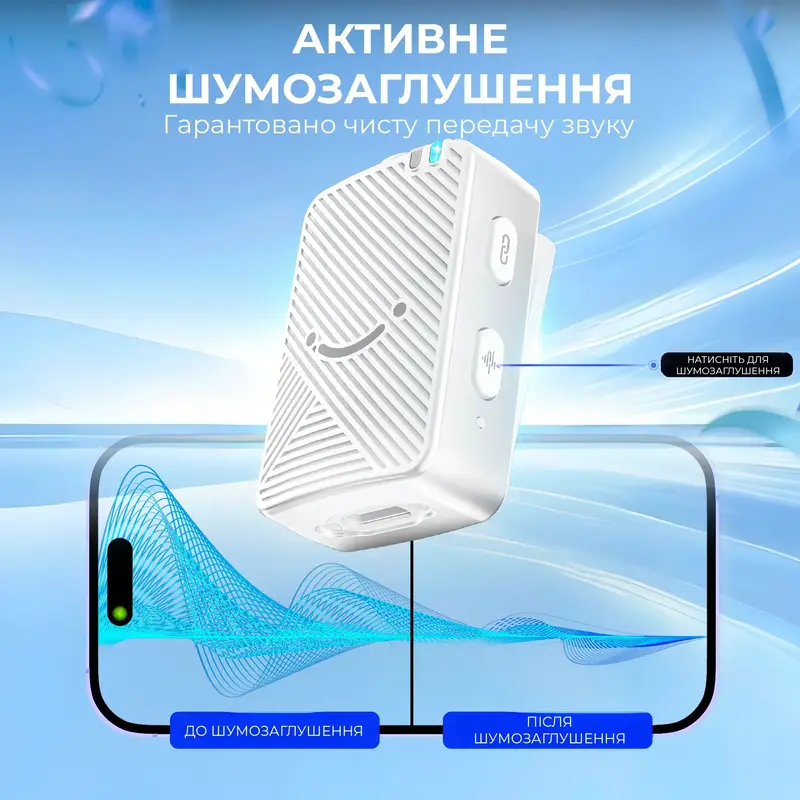 Петличний мікрофон Fifine M9W White - фото - №9