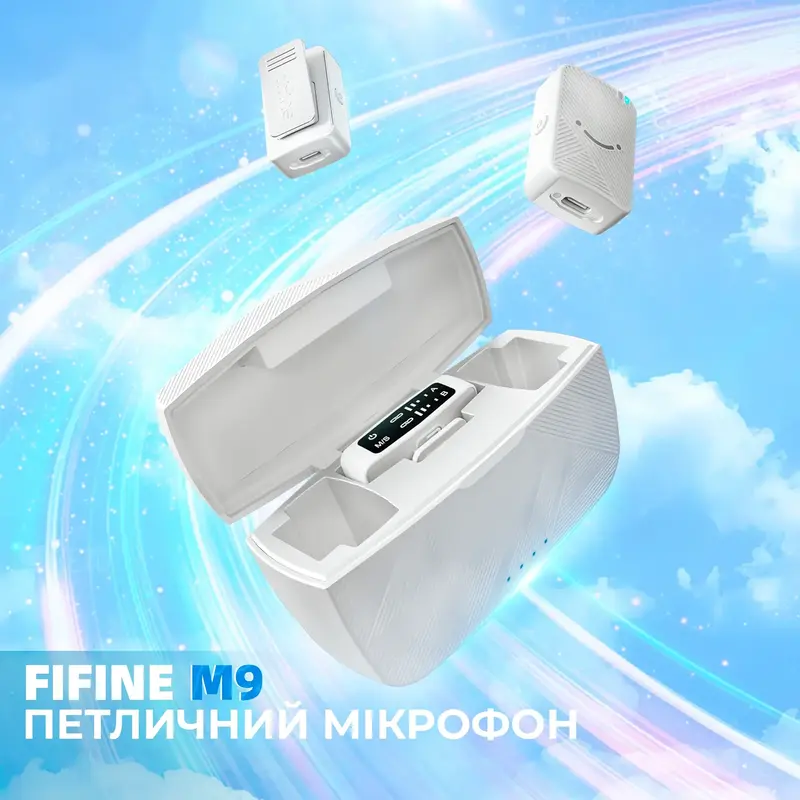 Петличний мікрофон Fifine M9W White - фото - №5