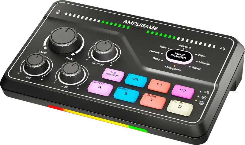 Мікшерний пульт Fifine gaming sound card (SC8) Black - фото - №2