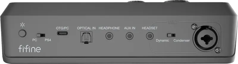 Мікшерний пульт Fifine gaming sound card (SC8) Black - фото - №3