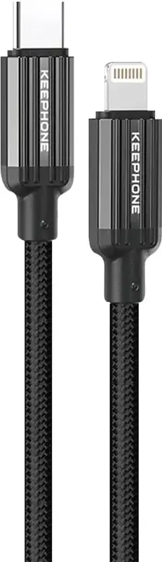 Kабель USB-С to Lightning Keephone Pitta (KPPITTACLBK) 1.2M 27W чорний - фото - №0