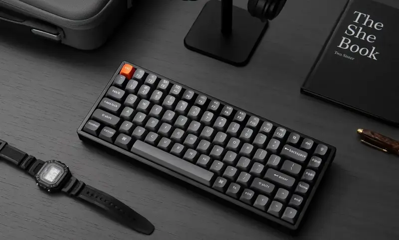 Клавіатура механічна Keychron K2 Max 84Key K Super Banana Hot-swap RGB чорний ( K2M-J4-UA ) - фото - №8