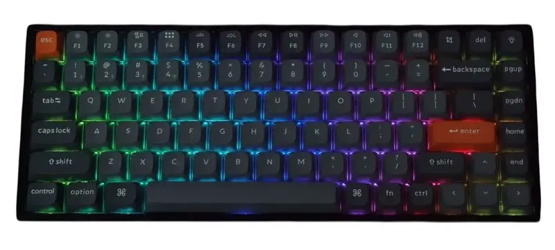 Клавіатура механічна Keychron K2 Max 84Key K Super Banana Hot-swap RGB чорний ( K2M-J4-UA ) - фото - №1
