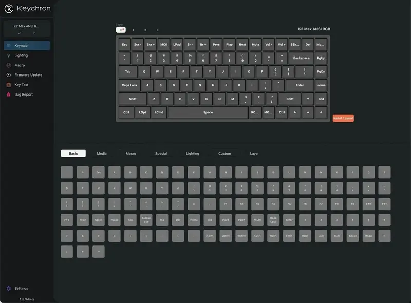 Клавіатура механічна Keychron K2 Max 84Key K Super Banana Hot-swap RGB чорний ( K2M-J4-UA ) - фото - №6