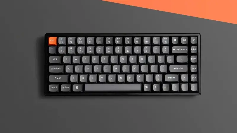Клавіатура механічна Keychron K2 Max 84Key K Super Banana Hot-swap RGB чорний ( K2M-J4-UA ) - фото - №7
