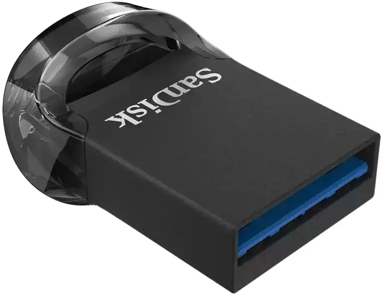 USB-Flash SanDisk 256GB USB 3.1 Type-A Ultra Fit Чорний - фото - №1