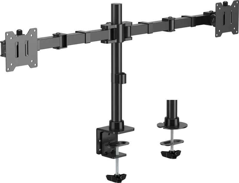 Настільне кріплення для двох моніторів Officepro MA112B 17-35" 2-20kg Black - фото - №0