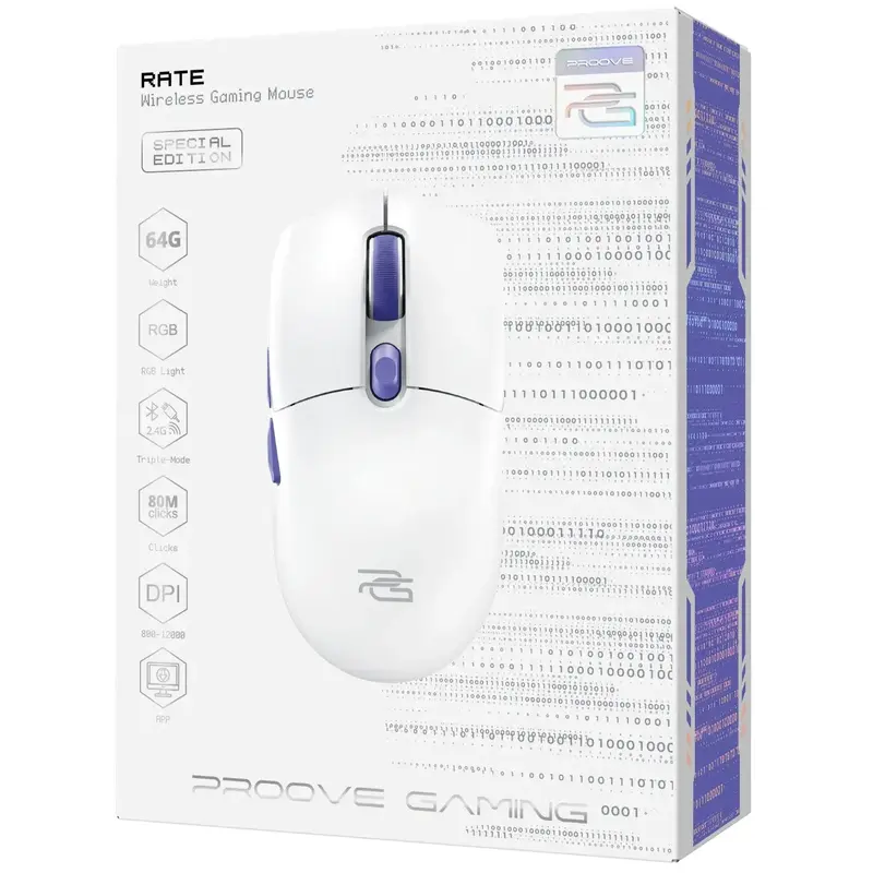 Ігрова миша Proove Gaming Rate Special Edition White - фото - №6