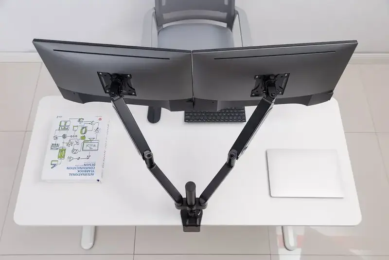 Настільне кріплення для двох моніторів OfficePro MA722B 17-32" 1-9 кг Black - фото - №11