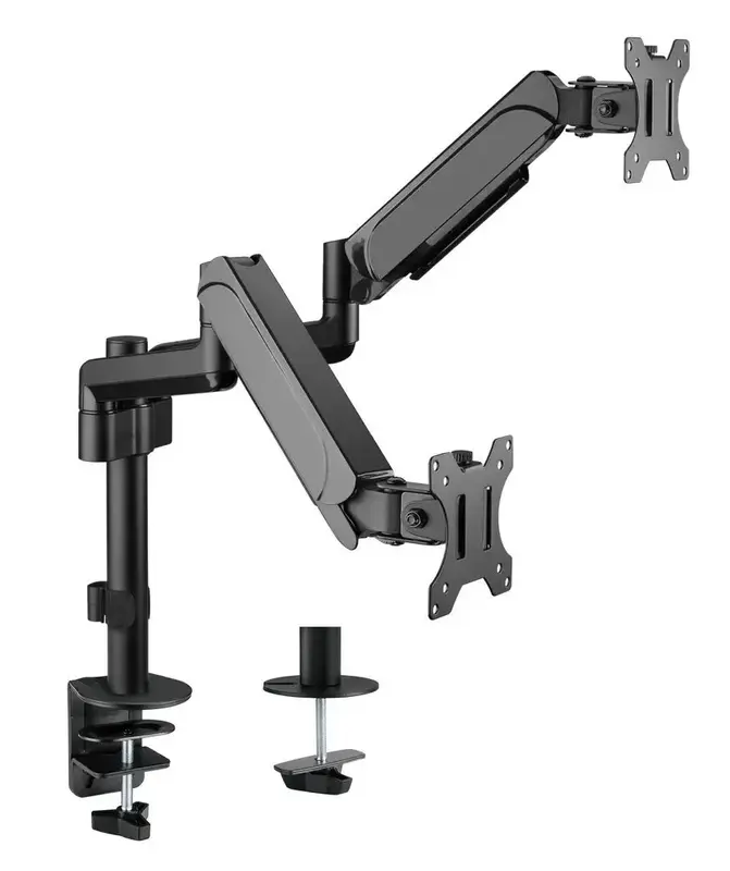 Настільне кріплення для двох моніторів OfficePro MA722B 17-32" 1-9 кг Black - фото - №0