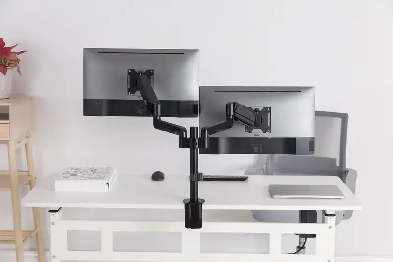 Настільне кріплення для двох моніторів OfficePro MA722B 17-32" 1-9 кг Black - фото - №8