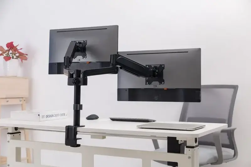 Настільне кріплення для двох моніторів OfficePro MA722B 17-32" 1-9 кг Black - фото - №9