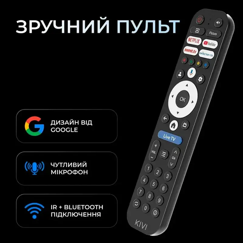 Телевізор Kivi 43U800KB - фото - №12