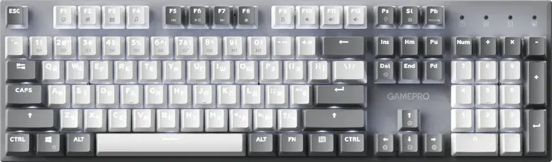 Клавіатура дротова GamePro Genesis Metallic MK144G Outemu Red Swithes USB Gray - фото - №0