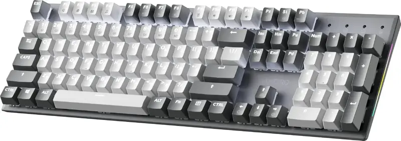 Клавіатура дротова GamePro Genesis Metallic MK144G Outemu Red Swithes USB Gray - фото - №1