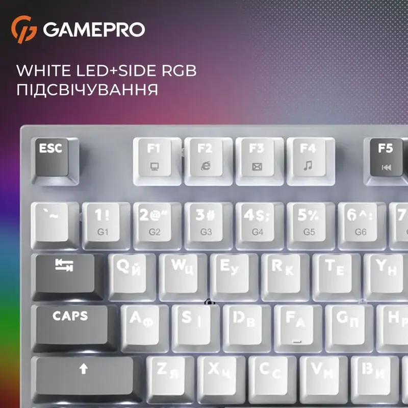 Клавіатура дротова GamePro Genesis Metallic MK144G Outemu Red Swithes USB Gray - фото - №16