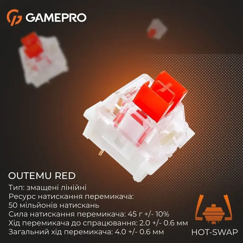 Клавіатура дротова GamePro Genesis Metallic MK144G Outemu Red Swithes USB Gray - фото - №11