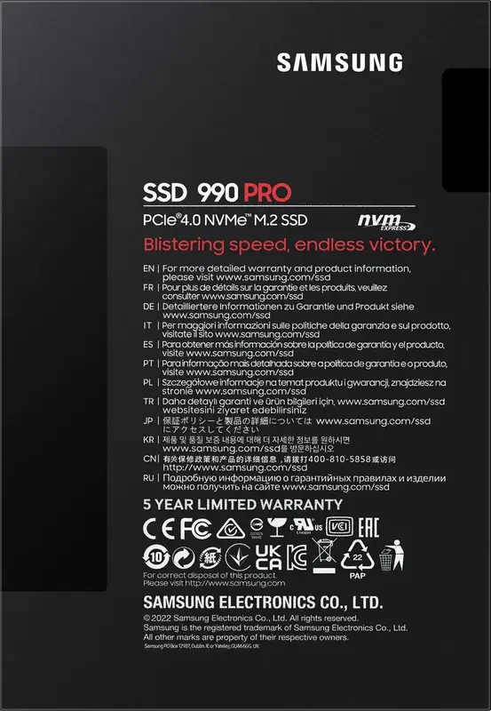 SSD накопитель Samsung M.2 2TB PCIe 4.0 990PRO - фото - №4