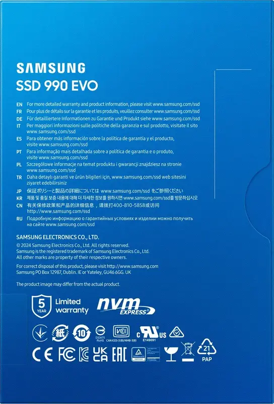 SSD накопичувач Samsung M.2 2TB PCIe 4.0 990EVO - фото - №4