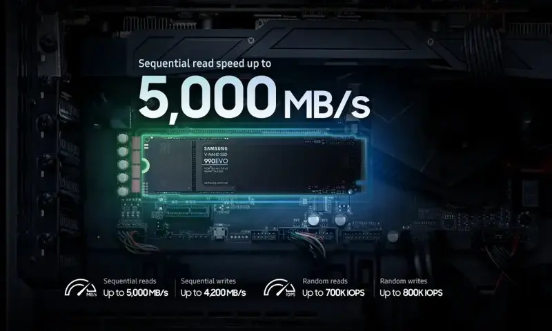 SSD накопичувач Samsung M.2 2TB PCIe 4.0 990EVO - фото - №3