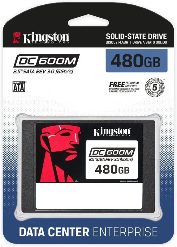 SSD накопичувач Kingston 7680GB DC600M 2.5" Enterprise SATA (SEDC600M/7680G) - фото - №2