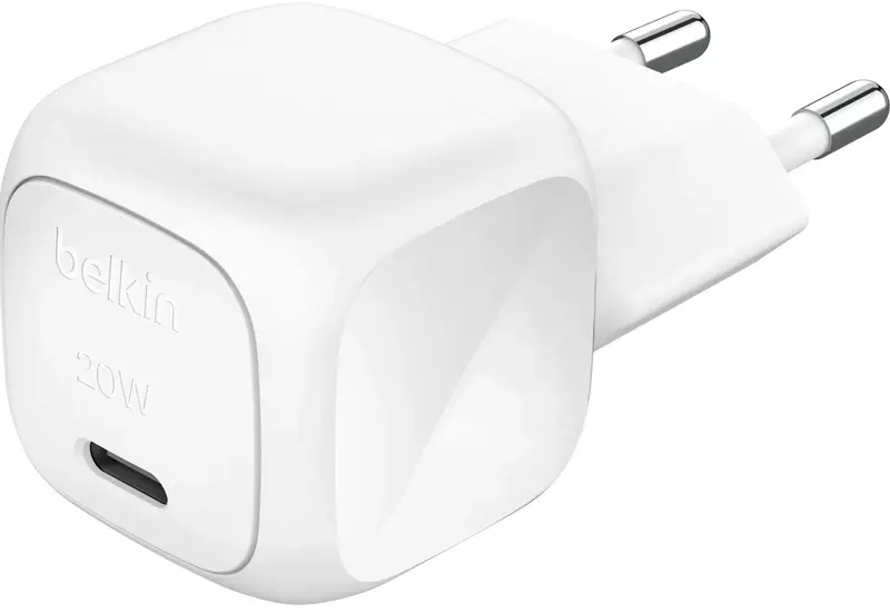 Ун. МЗП Belkin 20Вт USB-C PD PPS, білий - фото - №0
