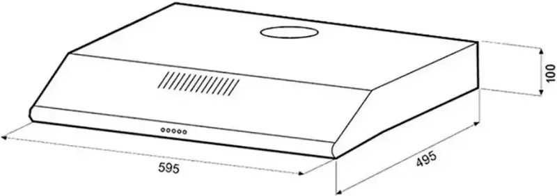 Витяжка плоска Grunhelm GVP 251 W - фото - №2