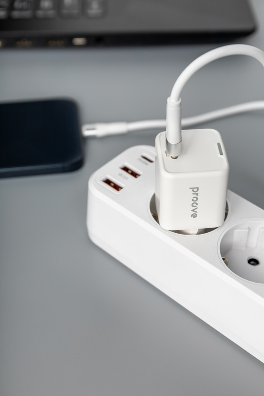 Kабель USB-С to USB-С Proove Soft Silicone 2M (60W) бiлий - фото - №6