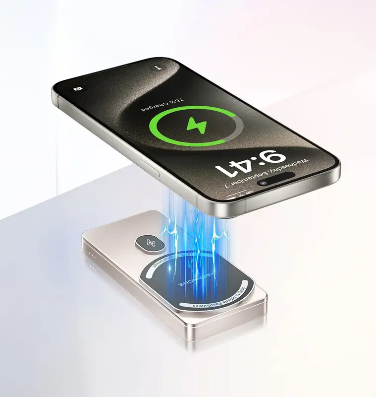 Дополнительная батарея Keephone MagCube 5000mAhGunmetal (KPMAGPB-36GL) - фото - №4