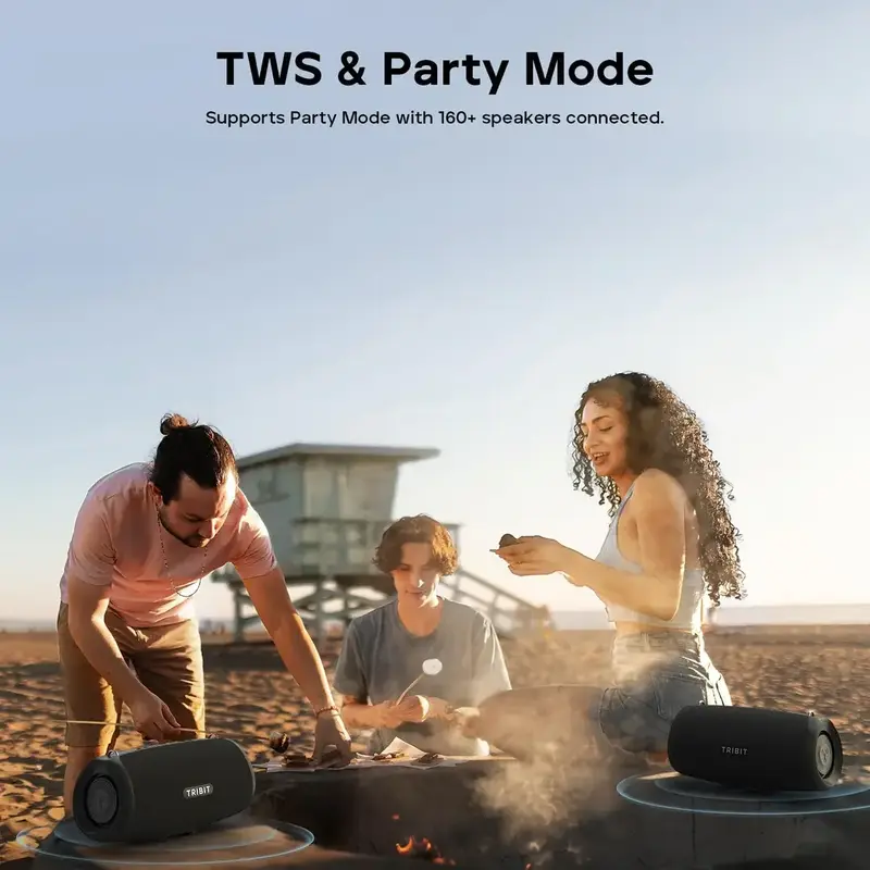 Портативна колонка TRIBIT StormBox Lava Black - фото - №7