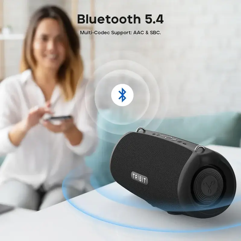 Портативна колонка TRIBIT StormBox Lava Black - фото - №5