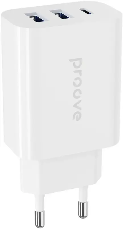 Ун. МЗП Proove Rapid 30W 2xUSB-A + Type-C белый - фото - №1