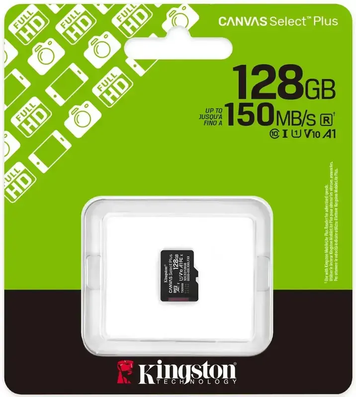Карта памяти MicroSD Kingston Select Plus 128Gb Gen3 (SDCS3/128GBSP) - фото - №6