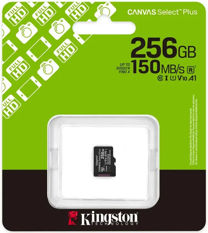 Карта памяти MicroSD Kingston Select Plus 256Gb Gen3 (SDCS3/256GBSP) - фото - №6