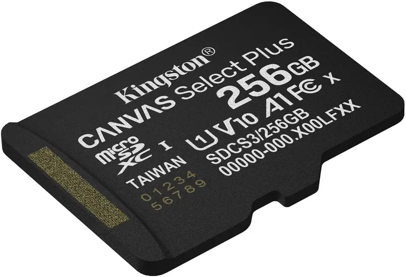 Карта памяти MicroSD Kingston Select Plus 256Gb Gen3 (SDCS3/256GBSP) - фото - №1