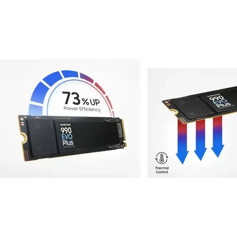 SSD накопичувач Samsung 990 Evo Plus 1TB M.2 PCIe 4.0 x4/5.0 x2 NVMe 2.0 V-NAND TLC (MZ-V9S1T0BW) - фото - №1