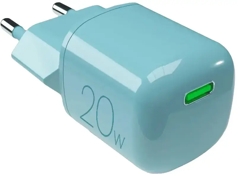 Ун.МЗП Puro wall charger 20W USB-C GaN зелений - фото - №0