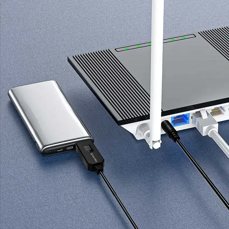 Кабель живлення Colorway USB - DC 5.5х2.5mm 12V 1 м (CW-CBUD067-BK) чорний - фото - №1