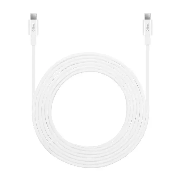 Kабель USB-С to USB-С Ttec (2DK48B) 3M (65W) бiлий - фото - №3