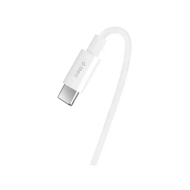 Kабель USB-С to USB-С Ttec (2DK48B) 3M (65W) бiлий - фото - №1