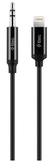 Кабель Ttec Aux-Lightning 1М (2DK42S) чорний - фото - №0