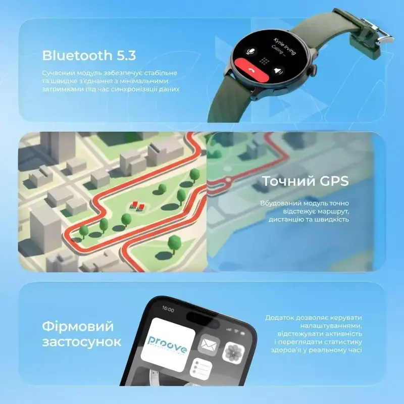Смарт Годинник Proove Terra with GPS black - фото - №7