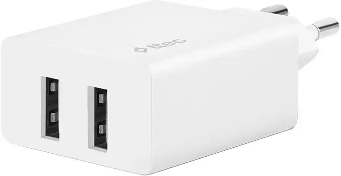 Ун. МЗП Ttec SmartCharger Duo (2SCS21B) 2xUSB-A 12W бiлий - фото - №0