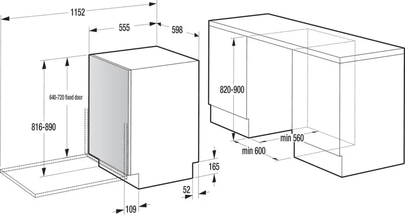 Посудомийна машина вбудована Gorenje GV16E1 - фото - №7