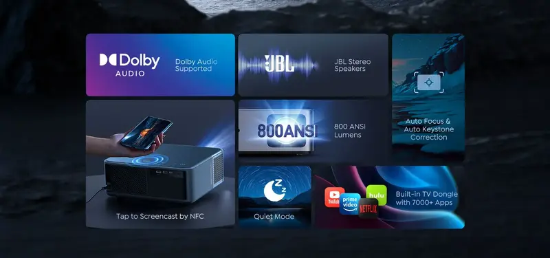 Проектор для дому Yaber K2S (Yaber-K2S) - фото - №13