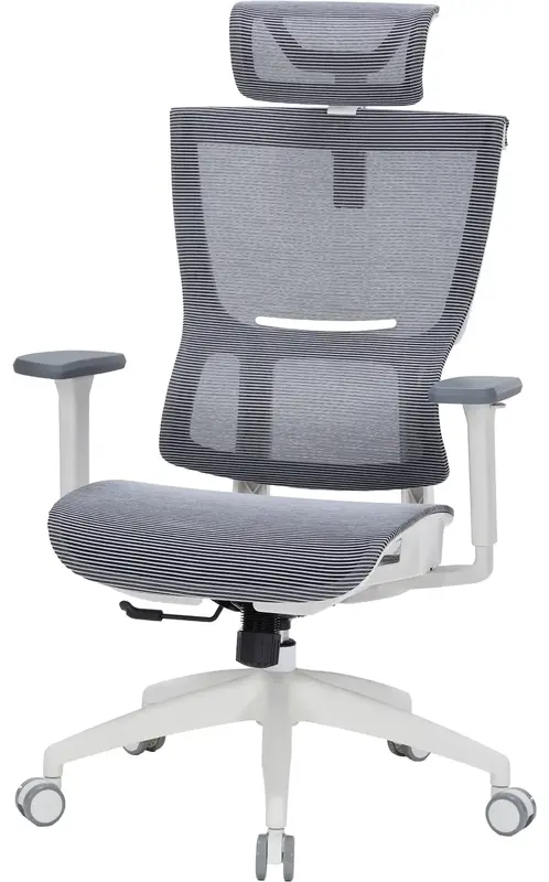 Кресло офисное Officepro Elegant OC660-W-DG-DG White/Dark Gray - фото - №1